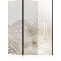 LUMASOUL Paravent Intérieur 3 Panneaux Recto - Verso Pliable - Separateur de Pieces - Cloison de Separation de Chambre pour Chambre à Coucher, Salle de séjour - 135x172 cm Plantes