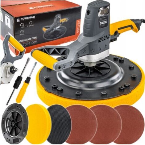 Kelle für Putz, Politur, Styropor, Schleifmaschine, Drehzahlregelung, 1100 W