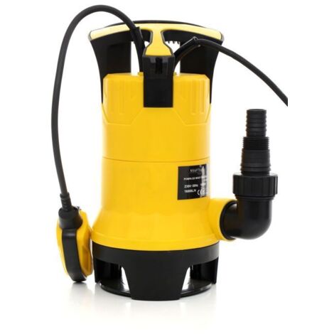 Kraft&Dele Schmutzwasserpumpe 1" Tauchpumpe 1650W 16000 L/h mit integriertem Schwimmerschalter (1/5)