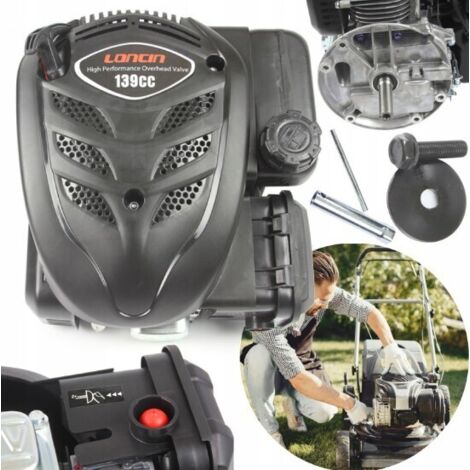 LONCIN OHV Motor für Benzinrasenmäher und Bodenfräse 3,7 PS 139ccm Welle 22,2/80mm