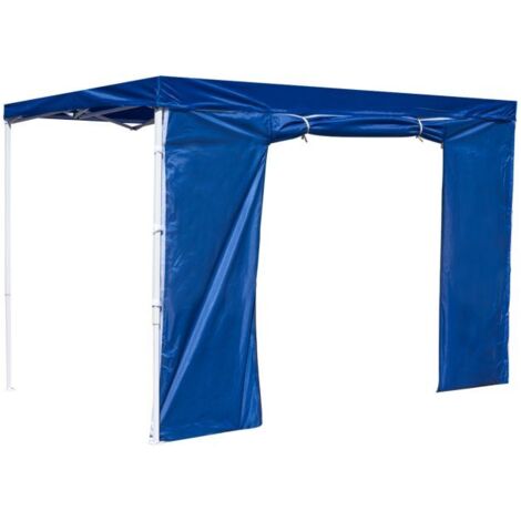 Laterales Individuales Carpas Plegables - Lateral con Puerta 3 Metros Eco - Azul (1/2)