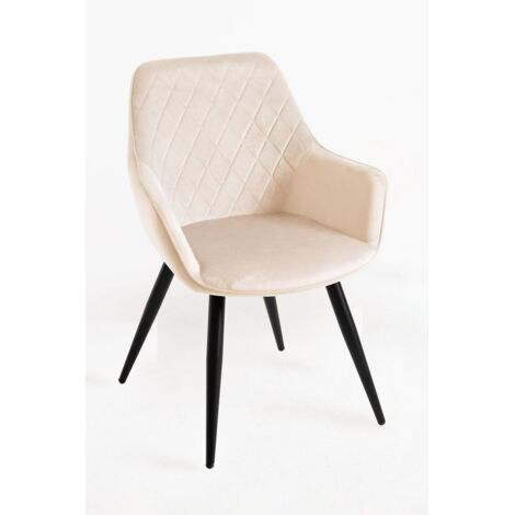 Packs Sillas Comedor - Pack 4 Sillas Kres Terciopelo - Beige (1/5)