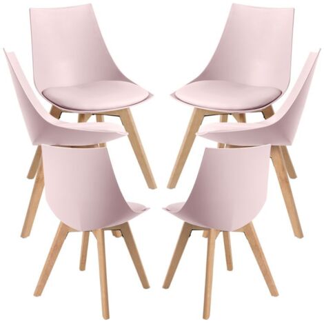Packs Sillas Comedor - Pack 6 Sillas Blok - Rosa (1/5)