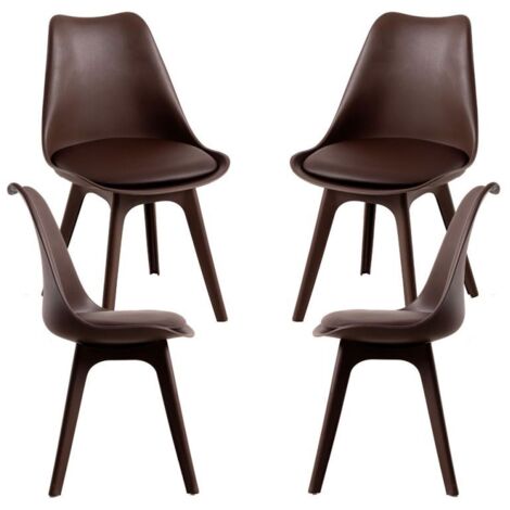 Packs Sillas Comedor - Pack 4 Sillas Synk Suprym - Marrón (1/5)