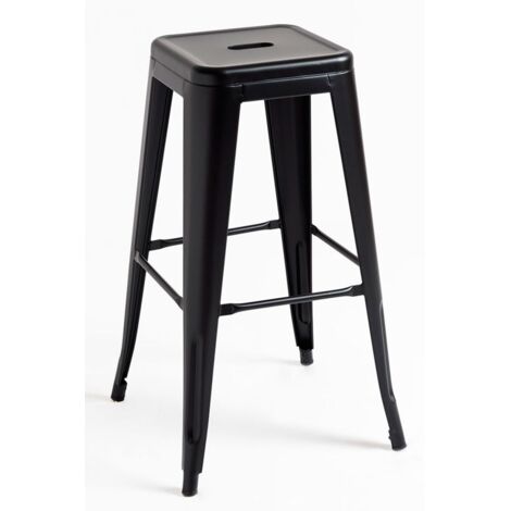 Taburetes Altos - Taburete Torix Alto - Negro mate