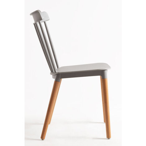 Sillas Comedor - Silla Leka - Gris
