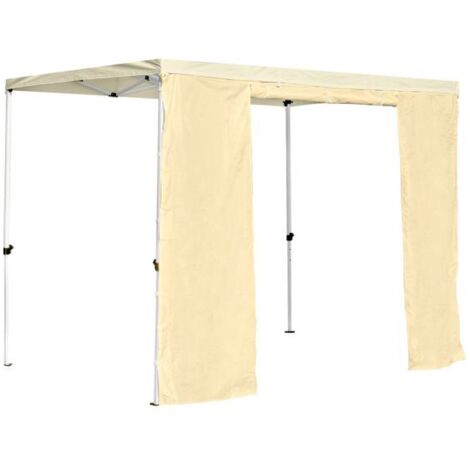 Laterales Individuales Carpas Plegables - Lateral con Puerta 2 Metros Master - Crema (1/2)