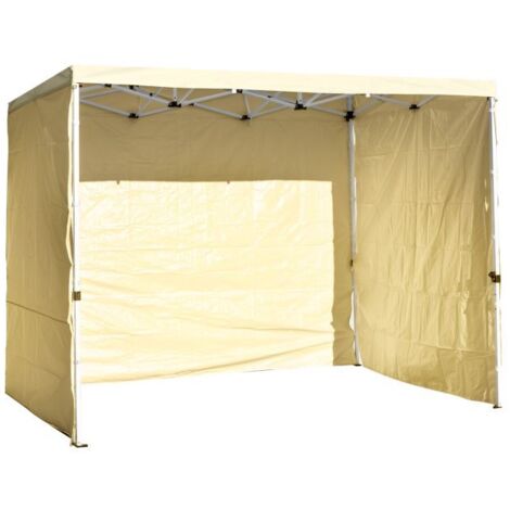 Packs Laterales Carpas Plegables - Pack 3 Laterales Lisos para Carpas 3x2 Master - Crema