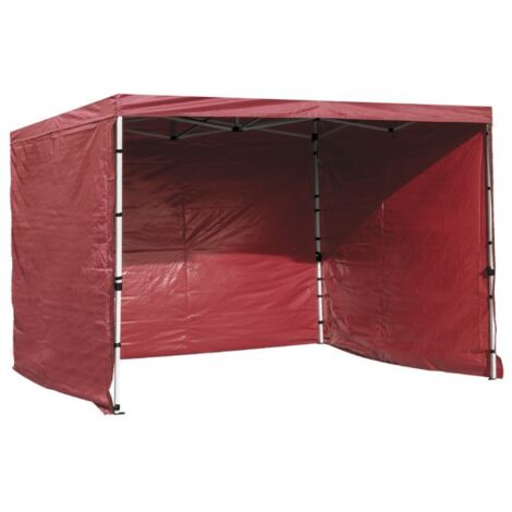 Packs Laterales Carpas Plegables - Pack 3 Laterales Lisos para Carpas 2x2 Eco - Rojo