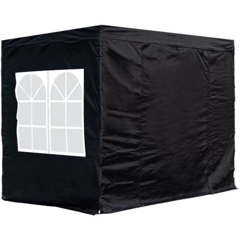 Packs Laterales Carpas Plegables - Pack 4 Laterales para Carpas 3x4,5 Master 2L1V1P - Negro