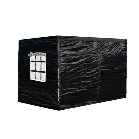 Packs Laterales Carpas Plegables - Pack 4 Laterales para Carpas 3x3 Eco 2L1V1P - Negro