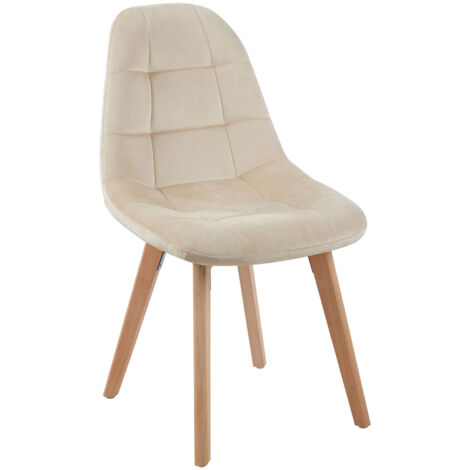 Sillas Comedor - Silla Kelen Terciopelo - Beige
