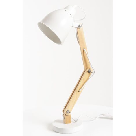 Iluminación - Flexo Metal/Madera BCO. (1/4)