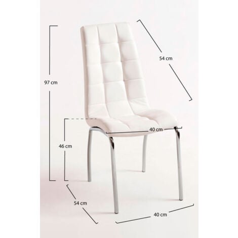 Sillas Comedor - Silla Liam - Blanco