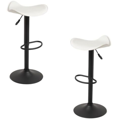 Packs Taburetes Altos - Pack 2 Taburetes Rox Black - Blanco