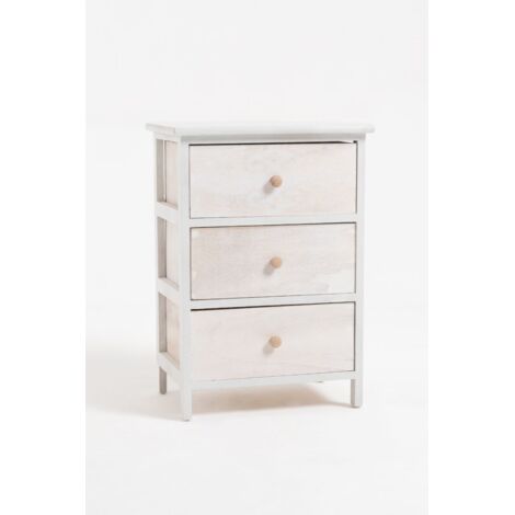 Muebles Auxiliares - Cajonera Mabet Ancha 3 Cajones