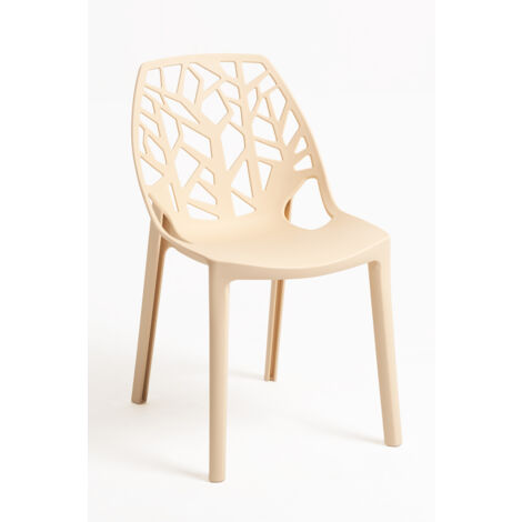 Sillas Jardín - Silla Hissar Polipropileno - Beige