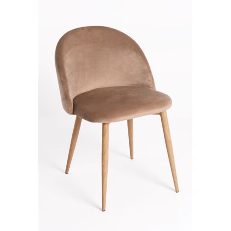 Sillas Comedor - Silla Vint Terciopelo - Champán (1/5)