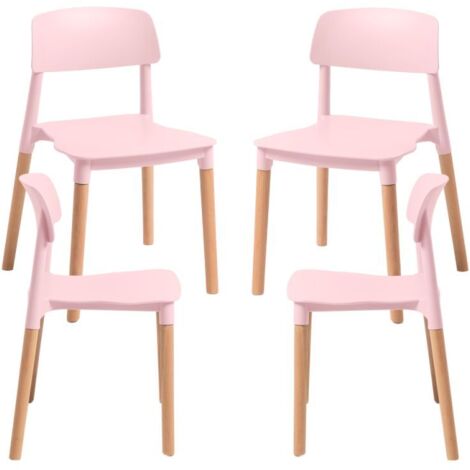 Packs Sillas Comedor - Pack 4 Sillas Estin - Rosa (1/5)