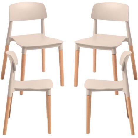 Packs Sillas Comedor - Pack 4 Sillas Estin - Beige (1/5)