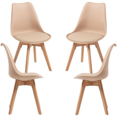 Packs Sillas Comedor - Pack 4 Sillas Synk Basic - Beige Tapioca