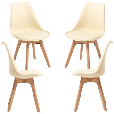 Packs Sillas Comedor - Pack 4 Sillas Synk Basic - Marfil
