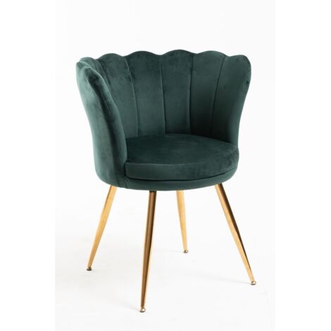 Sillas Comedor - Silla Dunsa Golden Terciopelo - Verde