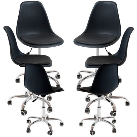 Packs Sillas - Pack 6 Sillas Dami Office - Negro (1/5)
