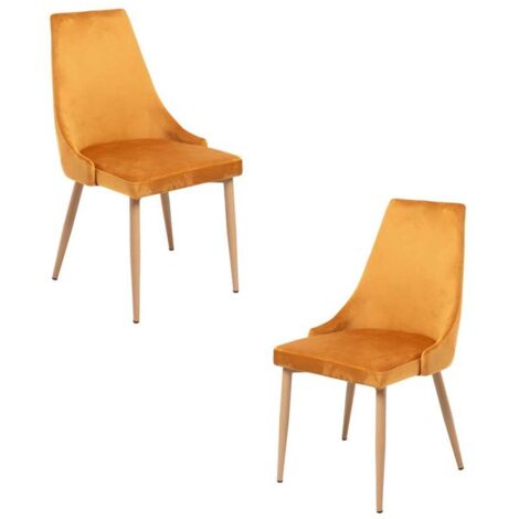 Packs Sillas Comedor - Pack 2 Sillas Stoik Wood - Mostaza (1/5)