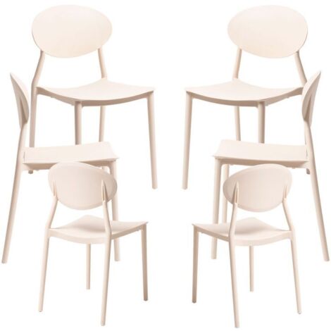 Packs Sillas Jardín - Pack 6 Sillas Bután - Beige