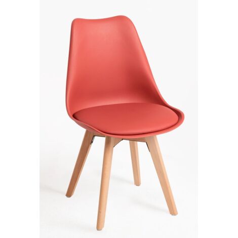 Packs Sillas Comedor - Pack 6 Sillas Synk Basic - Rojo Vino (1/5)