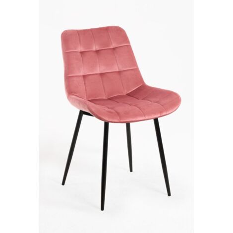 Sillas Comedor - Silla Teray Terciopelo - Rosa (1/5)