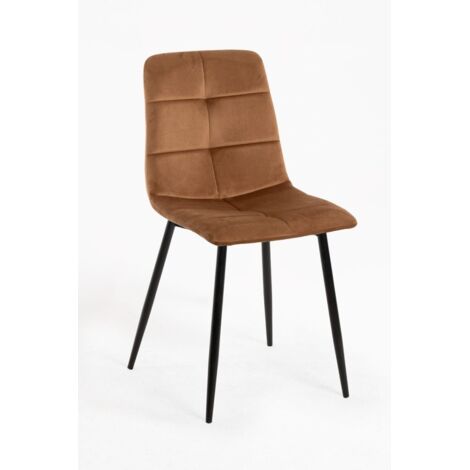 Sillas Comedor - Silla Daris Terciopelo - Marrón Claro (1/5)