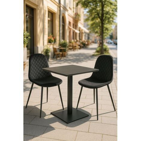 Mesas Bar - Mesa Kale 60cm - Mármol Negro