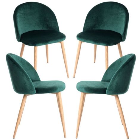 Packs Sillas Comedor - Pack 4 Sillas Vint Terciopelo - Verde