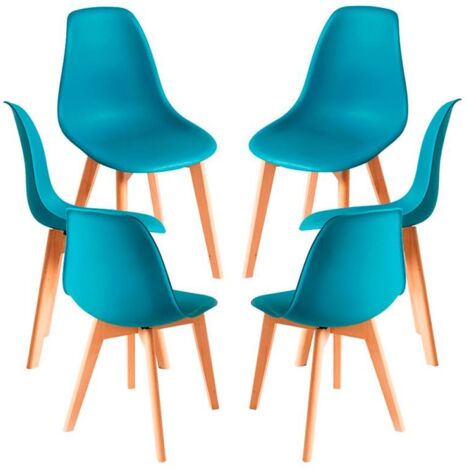 Packs Sillas Comedor - Pack 6 Sillas Kelen - Verde azulado (1/5)