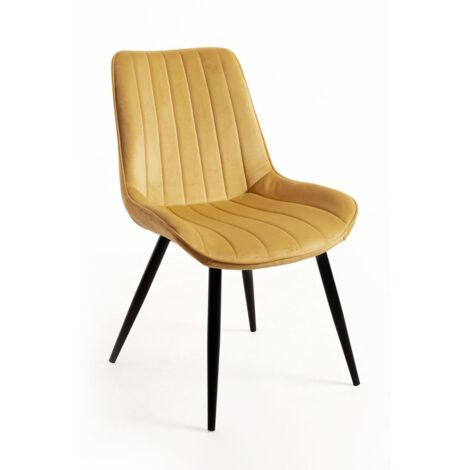Packs Sillas Comedor - Pack 2 Sillas Lene Terciopelo - Mostaza (1/5)