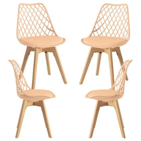 Packs Sillas Comedor - Pack 4 Sillas Mima - Naranja claro