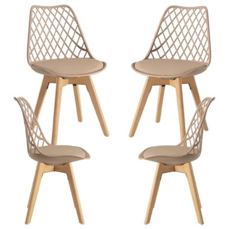 Packs Sillas Comedor - Pack 4 Sillas Mima - Beige Trigo