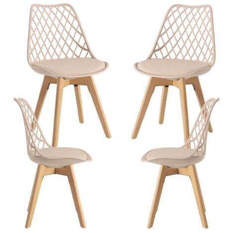 Packs Sillas Comedor - Pack 4 Sillas Mima - Beige Tapioca