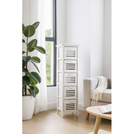 Muebles Auxiliares - Cajonera Estrecha Kirota 5 Cajones