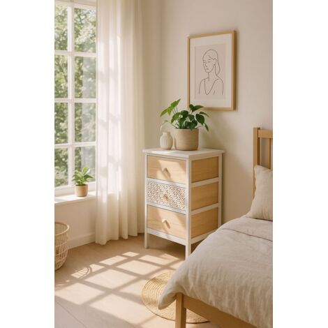 Muebles Auxiliares - Cajonera Ancha Solany 3 Cajones (1/5)