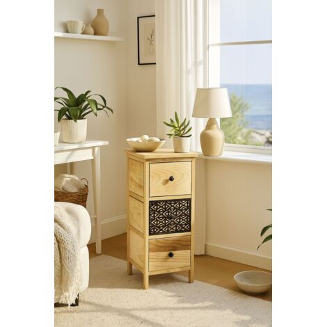 Muebles Auxiliares - Cajonera Estrecha Tidalon 3 Cajones