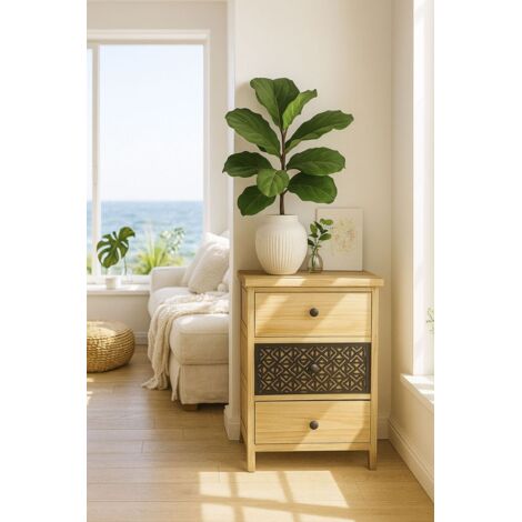 Muebles Auxiliares - Cajonera Ancha Tidalon 3 Cajones