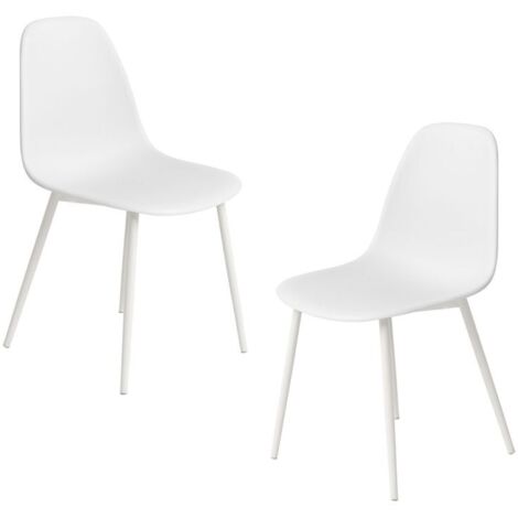 Packs Sillas Comedor - Pack 2 Sillas White Teok Polipiel - Blanco (1/5)