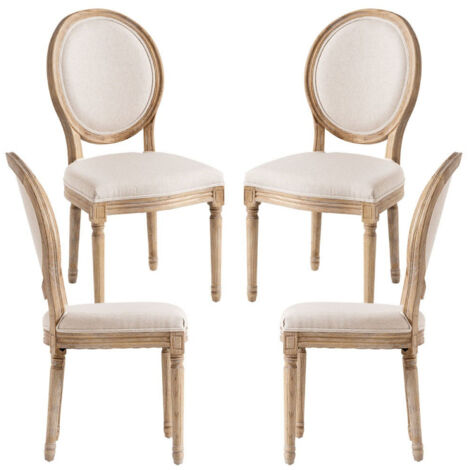 Packs Sillas Comedor - Pack 4 Sillas Palace - Crema