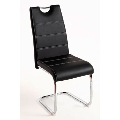Sillas Comedor - Silla Hallen Polipiel - Negro (1/5)