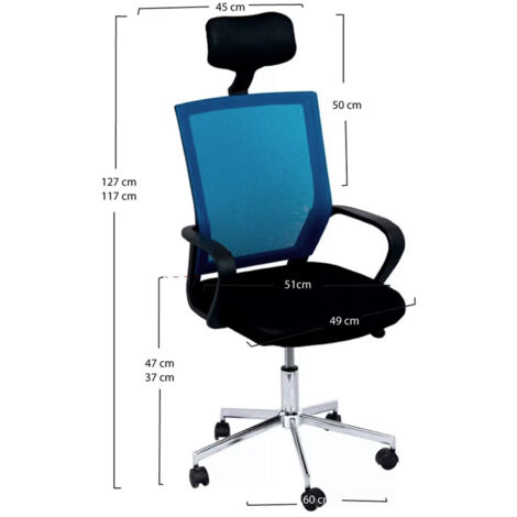Sillas Gaming - Silla Solium - Azul y Negro