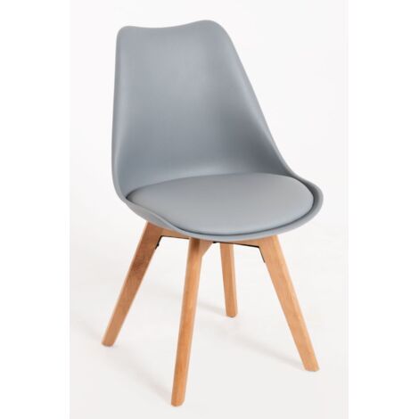Packs Sillas Comedor - Pack 6 Sillas Synk Basic - Gris claro (1/5)