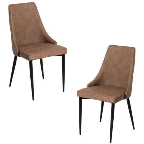 Packs Sillas Comedor - Pack 2 Sillas Stoik Vintage - Marrón (1/5)